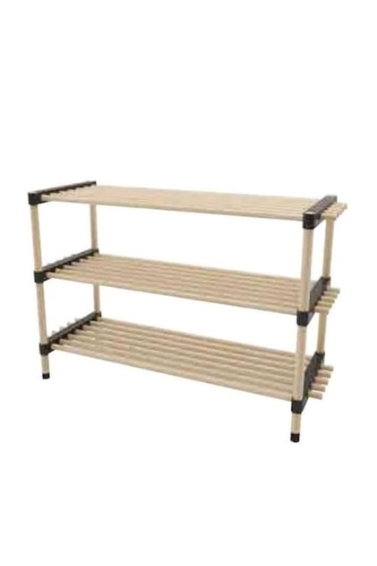 Etajeră din lemn, 3 polite, Ideal pentru baie, 52 cm