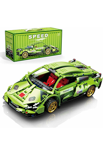 MJ TOYS Lego Lamborghini Revuelto Yarış Arabası Lego Araba Yapı