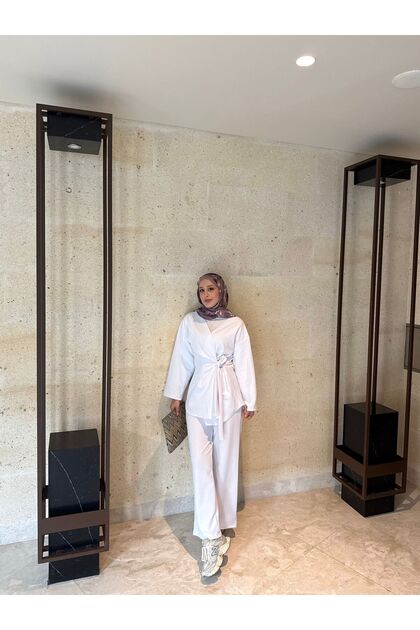 Women's Hijab Flounce Crepe Set