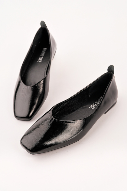 Jbr-Trz Flat Sole Flat Leather Ballerinas