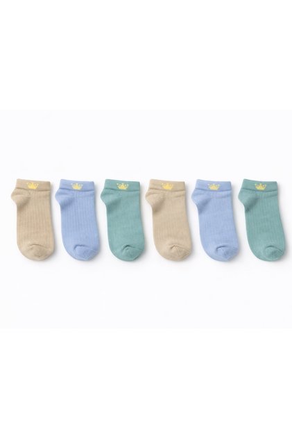 6-Pack Children's Booties Socks