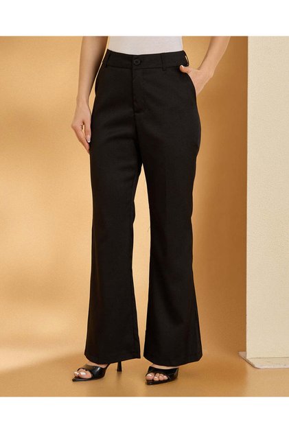 Women Black Casual Trouser