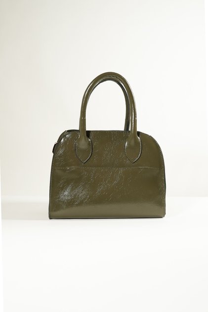 Women's Small Size Camille Green Gold Buckle Hand and Shoulder Bag