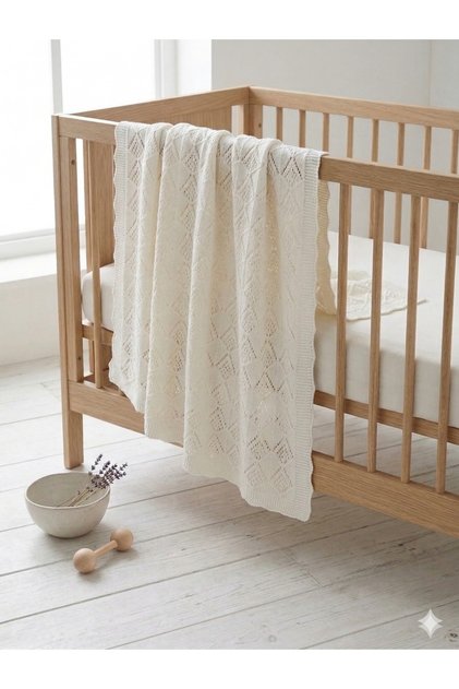 100% Cotton Knitwear Baby Blanket 75X110 cm