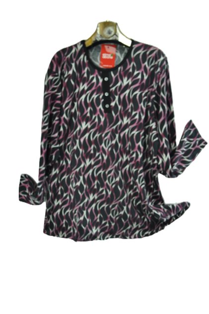 Plus Size Mother Combed Cotton Blouse