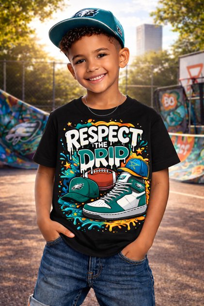 100% Cotton Respect Printed Kids T-Shirt