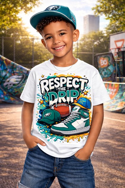 100% Cotton Respect Printed Kids T-Shirt