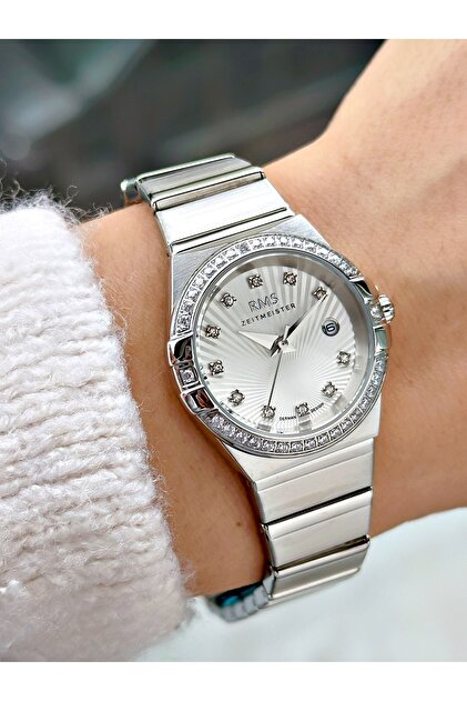 Special Design Steel Cord Steel Case Silver Color Women Wrist Watch 2057Mr