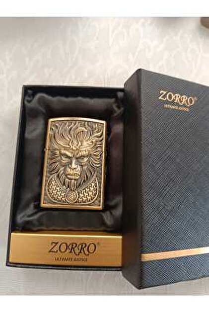 Zorro Koleksiyon Serisi Benzinli Çakmak Özel Gravür Antik Premıum