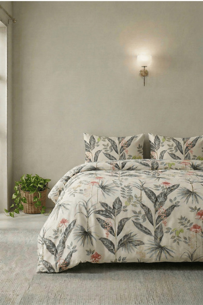 Monaci Verde Double 100% Cotton Ranforce Duvet Cover Set