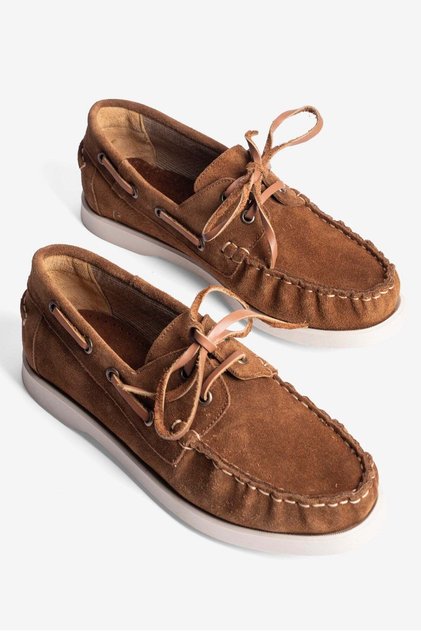Women's Genuine Suede Lace-Up Loafer Casual Shoes Torin Taba