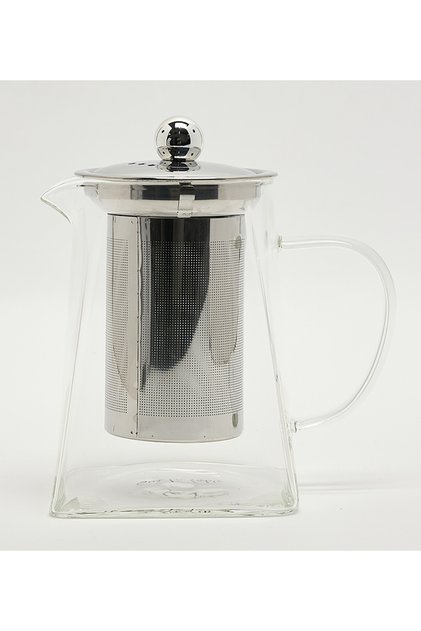 Glass 14x13cm Clear Tea Pot
