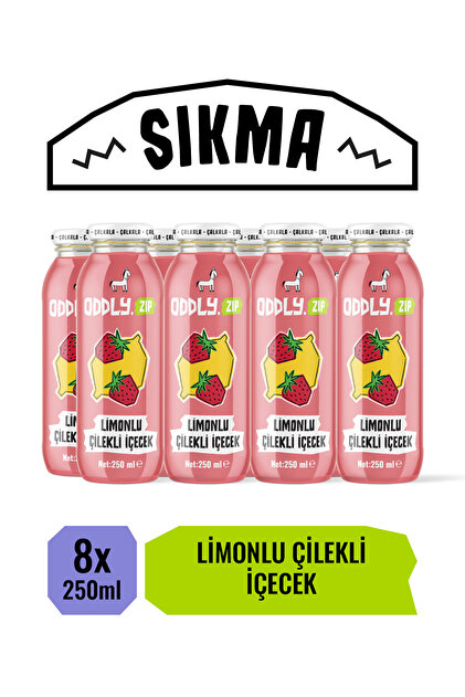 ODDLY .ZIP Çilekli Limonatali 12x1 250 ml - Fiyatı, Yorumları