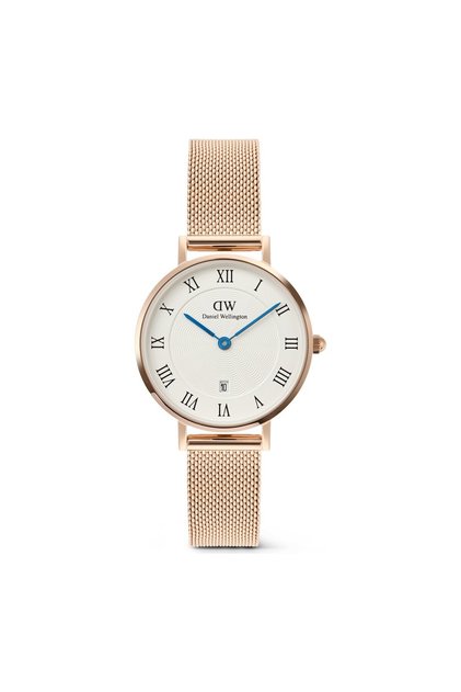 Petite 28 Roman Numerals Date Melrose White RG DW00600856