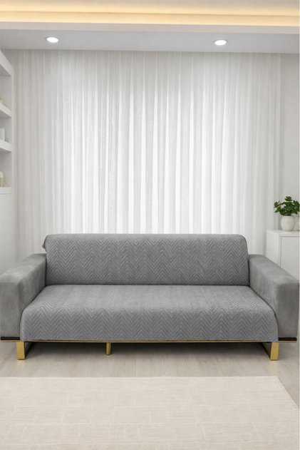 Teddy Wellsoft Sofa Cover 170X215 cm Gray