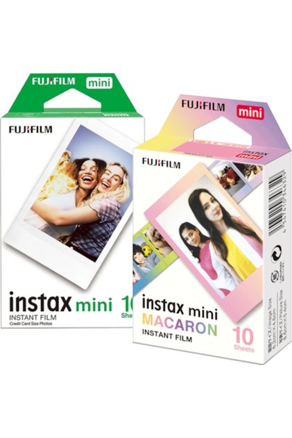 Set de film instant mini 1x10 bucăți alb + 1x10 bucăți Macaron