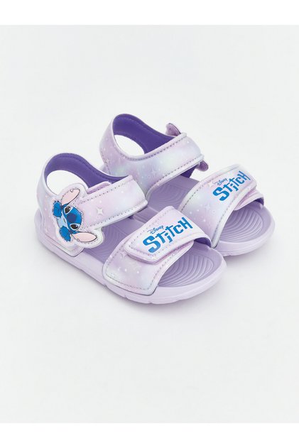 Sandale pentru fetițe cu imprimeu Stitch
