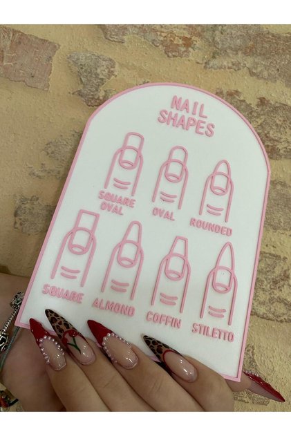 Tırnak Şekil Standı – Standlı Nail Art Gösterim Panosu Manikür Tasarım Display