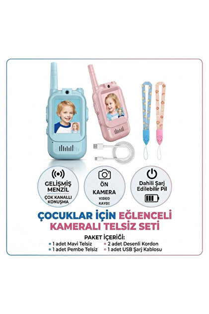 welcomein Ebeveynler ve Çocukları İçin Akıllı Kameralı Telsiz