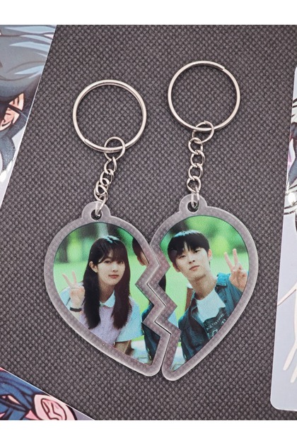 Twinkling Watermelon K Drama Kalp Çanta Süsü / Anahtarlık
