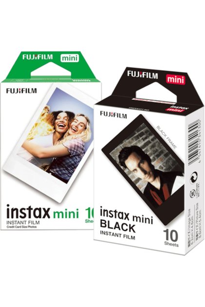 Set de film instant mini 1x10 alb + 1x10 negru cu ramă