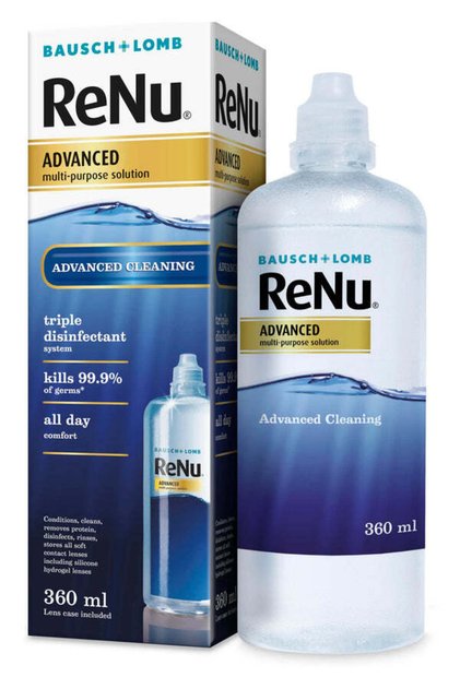 Bausch Lomb Renu Advanced πολυλειτουργικό διάλυμα φακών 360 ml (1 τεμάχιο)