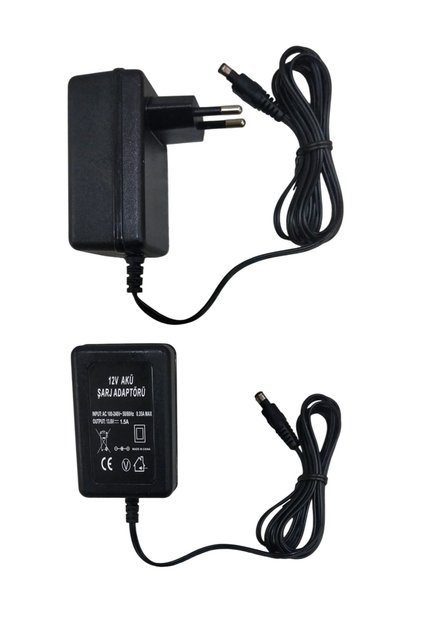 12v Akü Şarj Adaptörü Cihazı 12V - Input AC 100-240V-50/60Hz 0.35A Max Output 13.8V 1.5A