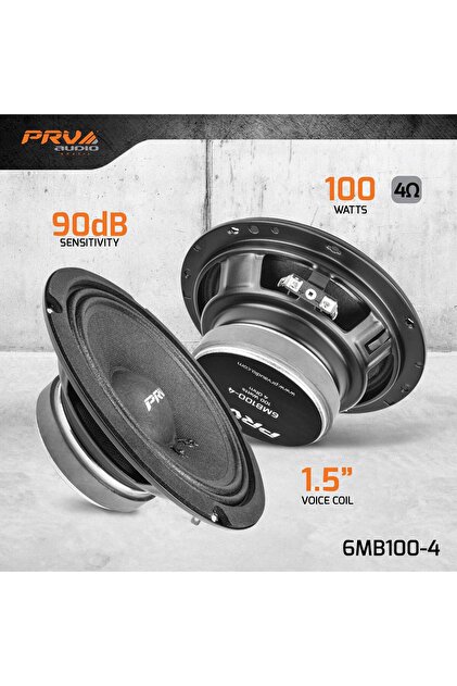 PRV AUDIO Deniz Sound Garage 16 cm Midbass 6MB100-4 200 Watt 100