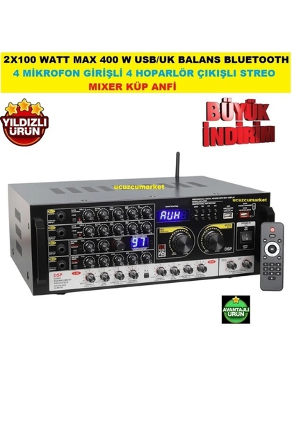 ODO MX 8M99-3 8 KANALLI 2x340 WATT ANFİLİ POWER MİXER - Fiyatı