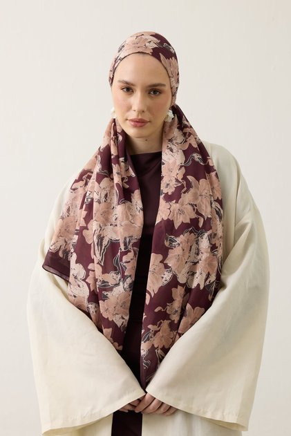 Soft Şal 3072 Bordo