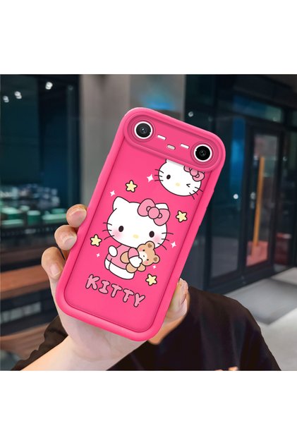 حافظة سيليكون وردية حمراء متوافقة مع هاتف Tecno Pova Slim، حماية للكاميرا مقاومة للصدمات