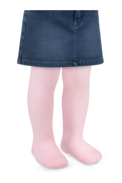 Plain 6- Baby Girl Pantyhose - Pink