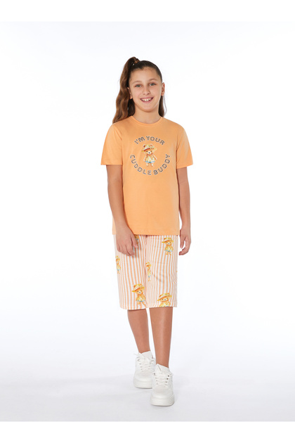 Girl Waiter Boy Short Sleeve Capri Pajama Set Summer