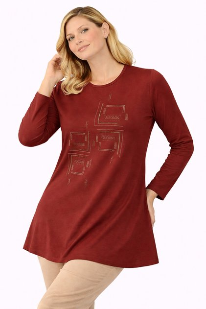 Women's Combed Cotton Tunic for Middle-Aged and Older Mothers 4747