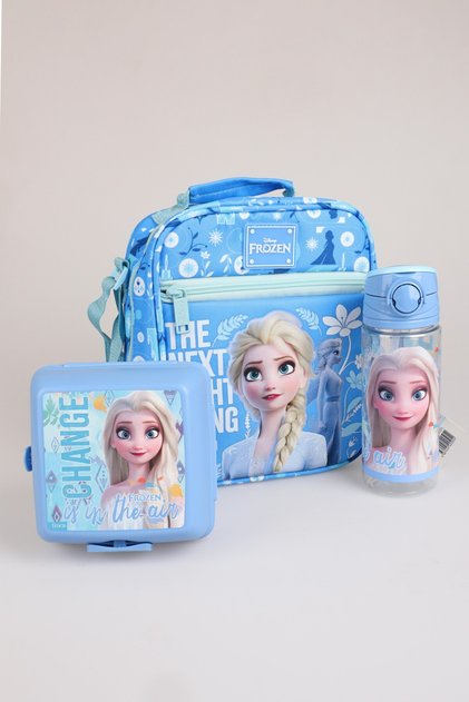 x Dekomus Lisanslı "Ice Queen Collection" Frozen Beslenme Çantası,Beslenme Kabı,500 Ml Matara S