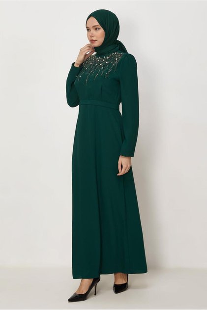 Stone-Detail Dress 45450