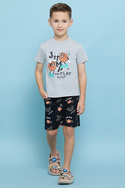 Printed T-Shirt and Shorts Set