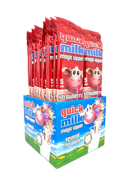 ÇİLEKLİ SİHİRLİ PİPET 20'Lİ PAKET