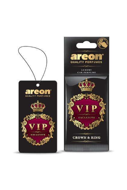 Odorizant auto VIP Exclusive Crown & Ring – parfum premium, tip card, aromă elegantă și sofis