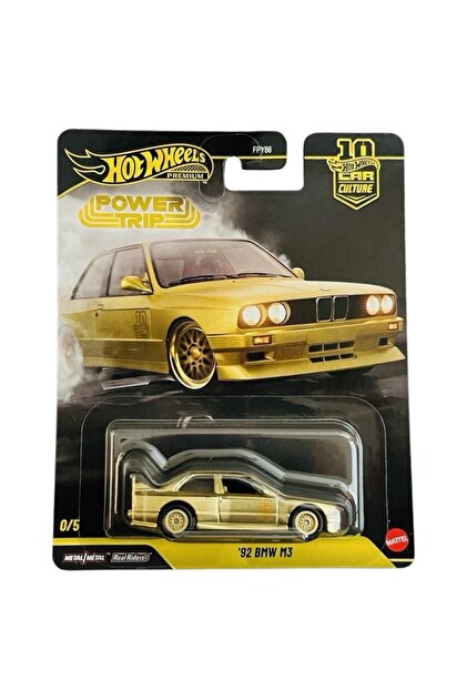 ホットウィール　カーカルチャー　チェイスカー「'92  M3」 HOT WHEELS Premium Car Culture Power Trip 1992 BMW M3 Gold Chase 0