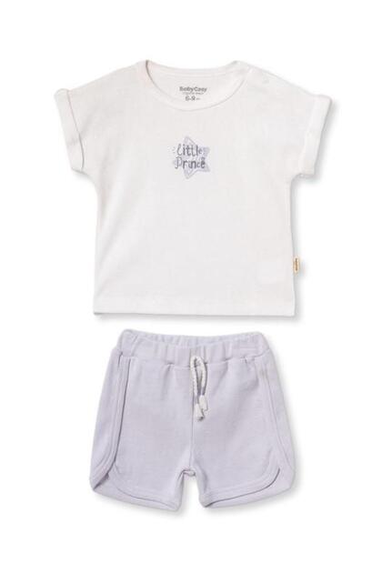 Baby Short Sleeve T-Shirt and Pants Set, 100% Cotton, Infant and Newborn Series - Csyr4524