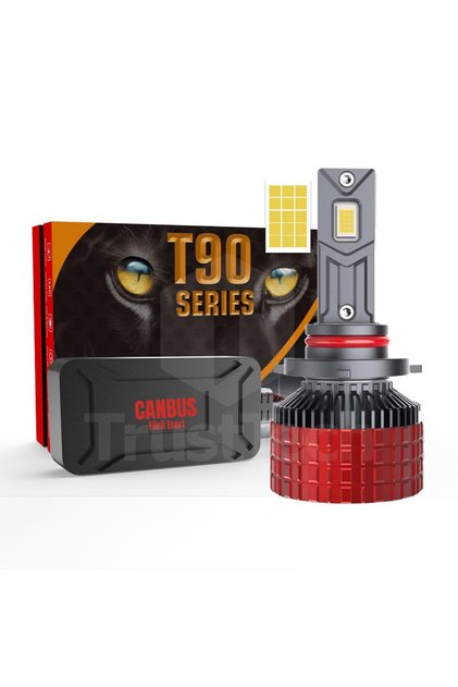Bec LED auto T90 Plus H7, 220W, 22000 lm, 6000K, Canbus, 12V