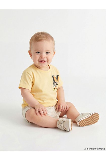 Mickey Mouse Printed Baby Boy T-Shirt and Shorts from Style Keepers by Uzg Store