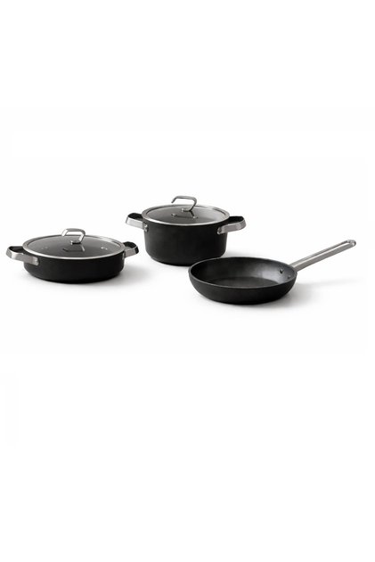 Durastone Peek Scratch-Resistant Base Cookware Set (24 Deep, 24 Short and 26 Pans)