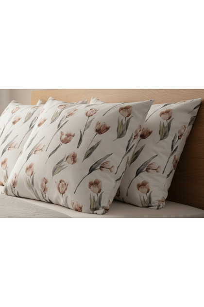 Floral Patterned Pillowcase Set (2 Pieces – 50X70 cm) 100% Cotton