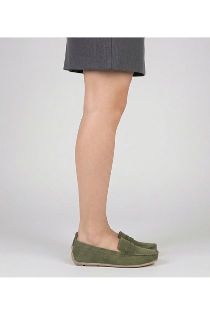 Women's Loafer Shoes Suede Genuine Leather
