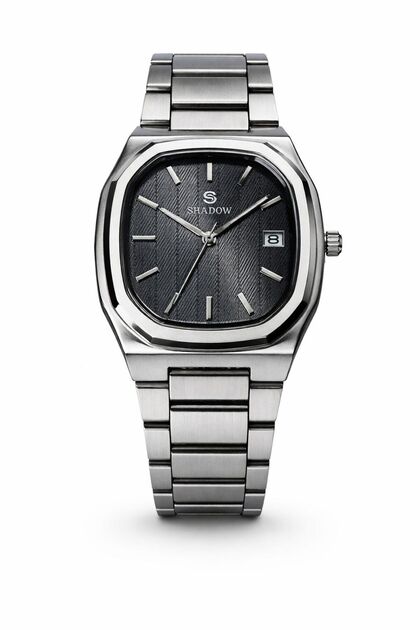 Nexus SD1416 Men’s Square Stainless Steel Watch Black Dial Quartz Analog Luxury Watch UAE
