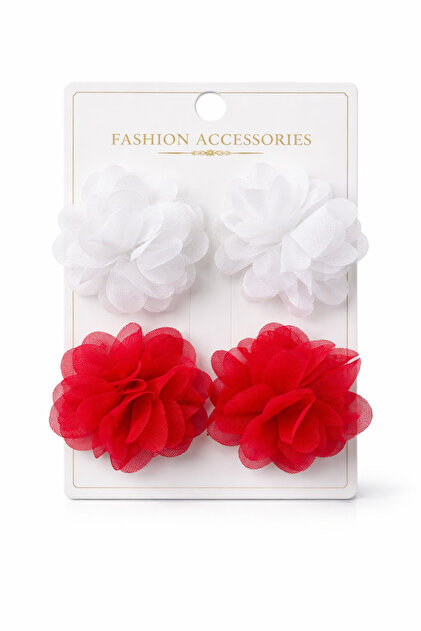 Girl's Baby Tulle Cute Clip 4-Piece Hair Clip