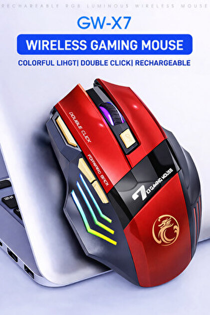 Rabbit Tech Gw-X7 7 Tuşlu Sessiz 2.4g Wireless Bluetoothlu Şarj