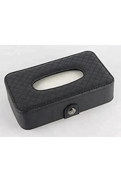 Leather Covered Napkin Holder for Car – Practical Auto Napkin Box